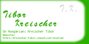 tibor kreischer business card